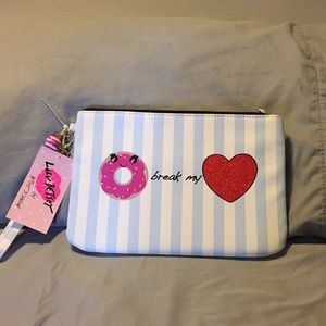NWT Betsey Johnson zippered wristlet pouch